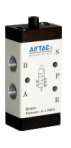 M3B11006T AIRTAC MANUAL VALVES, M3 SERIES BASIC UNIT (PLUNGER)<BR>3 WAY 2 POSITION N.C, 1/8" NPT PORTS